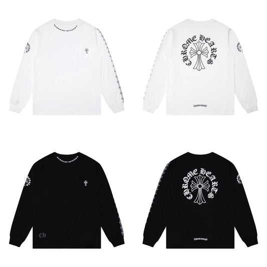 Chrome Hearts Men's Long-Sleeve  Sweatshirt K9010