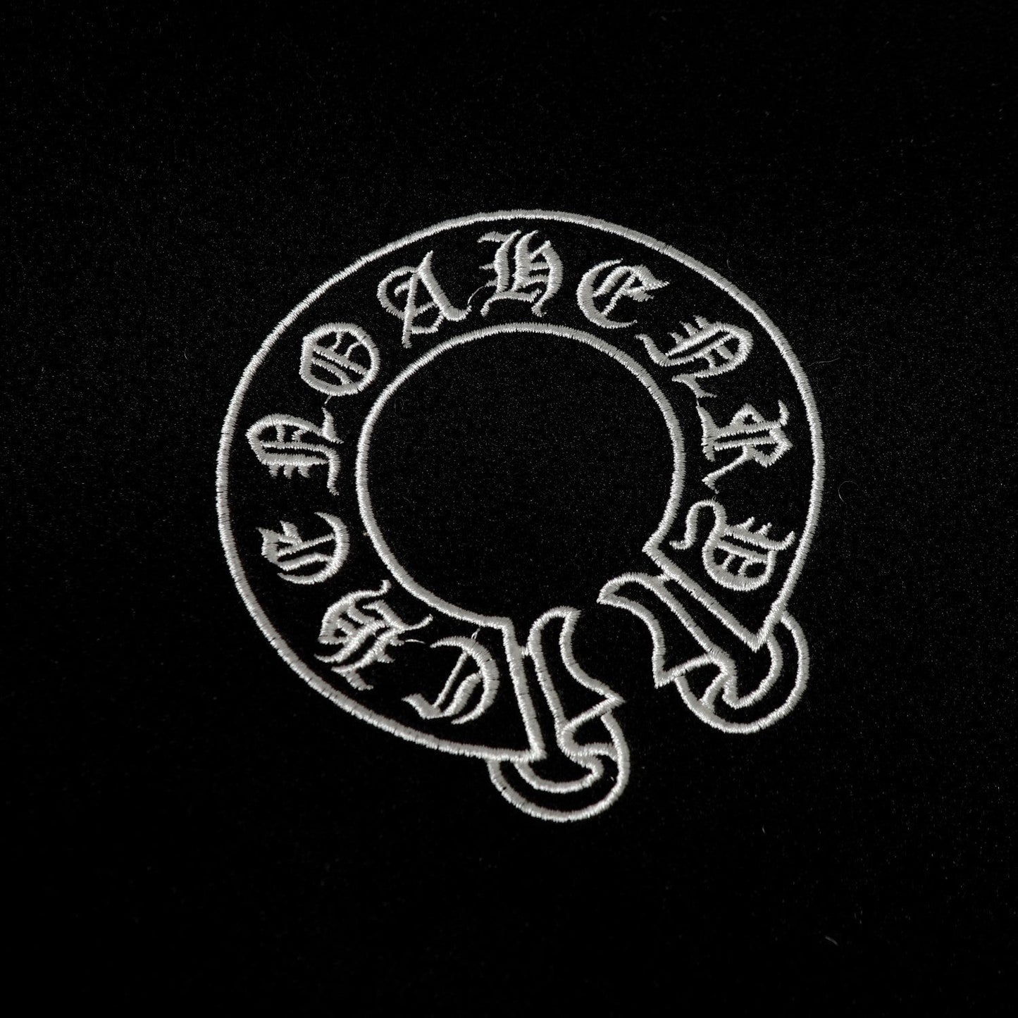 Chrome Hearts Layered Cross Varsity Jacket - Black White Street Style Outerwear 2208